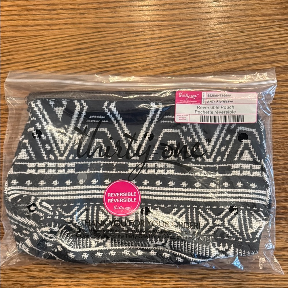 31 Reversible Pouch in Rio Weave NIP